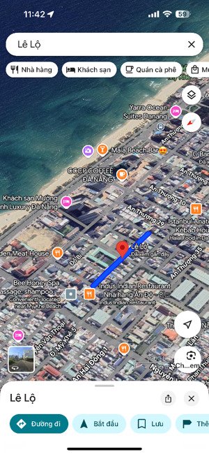 mặt tiền lê lộ, phố tây an thượng sát biển mỹ khê