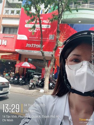 nhà mặt tiền vuông vức không lộ giới đường tân vĩnh quận 4, 22 tỷ tl mạnh đang có dòng tièn 40tr/th