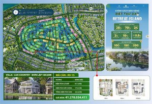 độc quyền căn đơn lập sát góc biệt thự đảo tại eco retreat long an giá cđt. lh: 