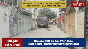bán nhà hxh gò dầu 77m², 1lầu - gần aeon - dòng tiền 8triệu/tháng