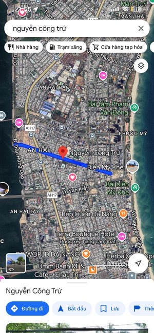 bán hơn 500m2 mặt tiền đường 7m5 nguyễn công trứ thông thẳng sông hàn biển mỹ khê