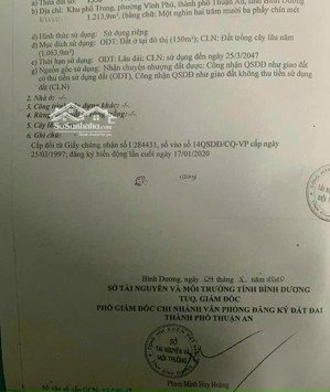 lô góc 2 mặt tiền dt 1213m(37x33) view sông vĩnh phú 10, ngay cầu vĩnh bình