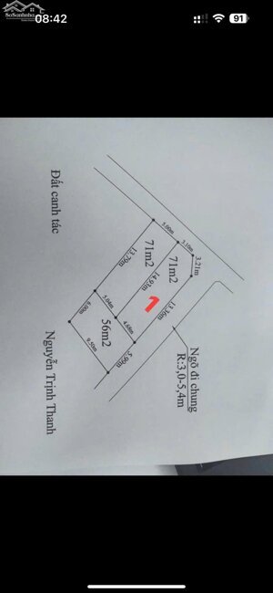  BÁN LÔ F0 LÔ GÓC GẦN TĐC HOA ĐỘNG - ĐƯỜNG Ô-TÔ THÔNG 2 ĐẦU