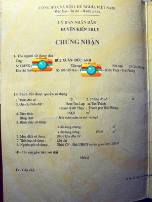 Bán đất Tân Thành - Dương Kinh - Hải Phòng