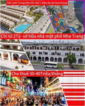 chỉ với 2 tỷ sở hữu ngay nhà phố biển tại nha trang , sở hữu lâu dài