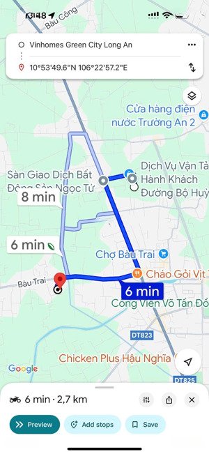 bán/ cho thuê đất sổ hồng, đường bàu trai, đức hoà xã tân phú, long an, diện tích 700m2