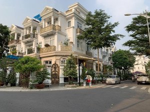 biệt thự góc 2 mặt tiền cityland garden, dt 8x20m, kc hầm + 4 tầng, view thoáng đẹp