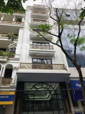 cho thuê nhà ở phố trung kính đường đôi, 60m x 7 tầng mt: 6m thang máy, thông sàn, giá 30tr