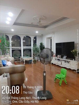 cho thuê căn góc 162m2 tháp a chung cư thăng long number one. nhà full nt đẹp- bc đn; giá 25 tr/th.