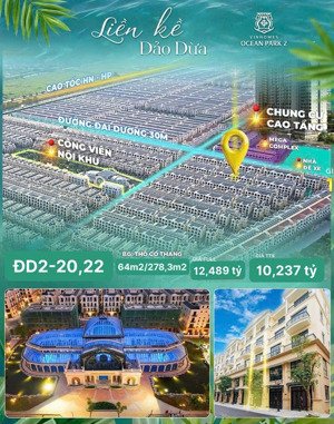 siêu phẩm biệt thự compound đd2-20+22 có chóp siêu vip