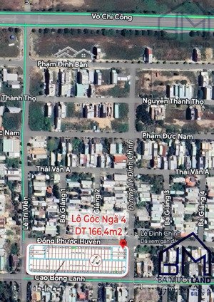 bán lô góc 2 mặt tiền đường 7m5 - lê đình chinh - gần cầu khuê đông - giá 39trieu/m2