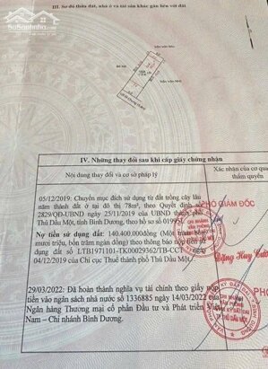 Đất hẻm phú mỹ gần chợ vị tri đẹp bình dương 120m