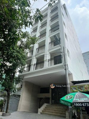 cực tốt! bán tòa nhà chdv ung văn khiêm, bt (10x25m) 1 hầm 7 lầu, hđt khoán 280tr, chỉ 55 tỷ