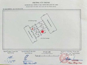 bán lô đất ngõ 81 tân thành, dương kinh, hải phòng diện tích 57,5m2 - ngang 5m đường nhựa