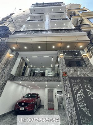 bán nhà hoàng mai 55m2, 6 tầng thang máy, mặt tiền 6.8m - gara - kinh doanh - giá 19.8 tỷ.