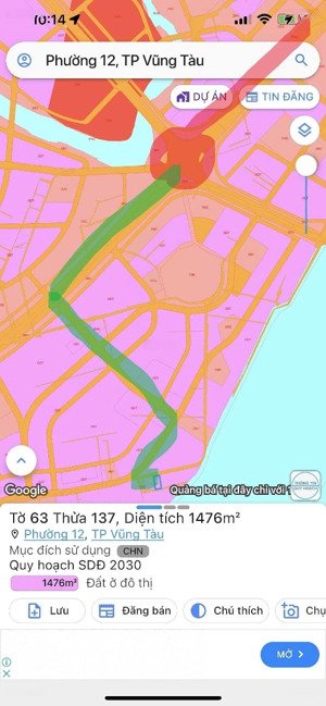 bán đất đẹp tại chi lăng, vũng tàu, 1479.4m2, nhiều tiện ích, 15 tỷ (có bớt lộc)