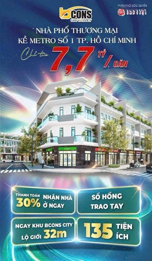 bán nhà phố bcons uni valley vị trí đường thống nhất gần làng đại học