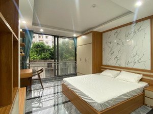 cho thuê căn hộ mới 1n1k full nội thất ngay sau đh thương mại, siêu rộng ban công thoáng