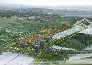 bán lô góc biệt thự 2 mặt tiền, 4 tầng khu đô thị tây hồ quế võ , bắc ninh. view nhìn hồ