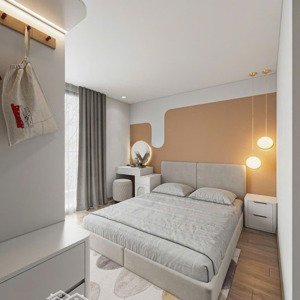 chung cư a6a nam trung yên, cầu giấy - 47m - 2 ngủ, 2wc - tầng giữa - full nội thất, căn góc