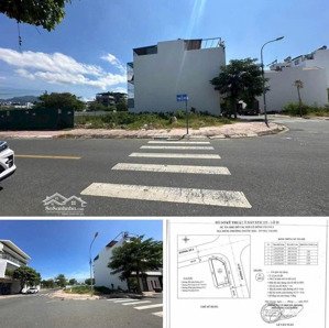 lô góc siêu đẹp kđt hà quang1, nha trang, dt 104m2, giá 85tr. lh yến: 