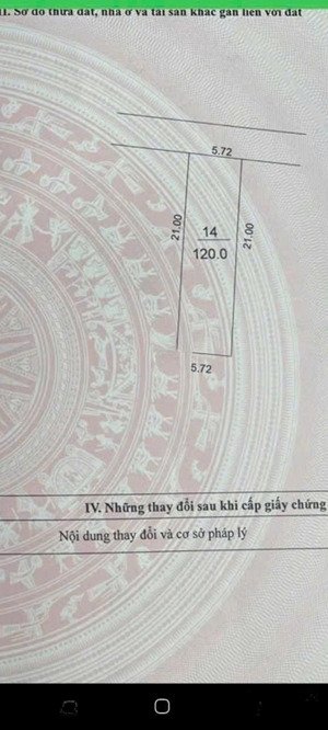 bán đất giãn dân . lý nhân - xã đông anh ( xã dục tú cũ )
dt: 120m. vuông vắn.
rộng: 5.72m