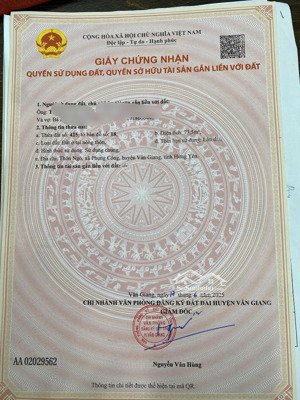 cô em gửi bán 73,5m2 đất ở tại làng hoa phụng công - văn giang sát vách ecopark mặt tiền 4