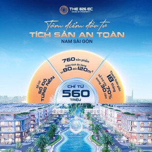 the 826 ec- đô thị thương mại nam sài gòn, sổ đỏ từng nền, chỉ từ 560 triệu - hỗ trợ vay lãi 0%