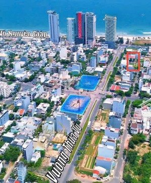 bán lô góc 2mt đường tân thuận sát biển mỹ khê 200m - dt : 255.7m2 (16x16) giấy phép xây cao tầng