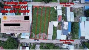 bán gấp đất thổ cư 60m2 - đất vườn 40m2 tại mỹ xuân, phú mỹ, bà rịa vũng tàu