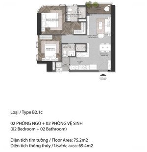 bán căn góc 2pn tháp a6 tầng cao view thủ thiêm. liên hệ: 