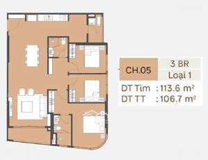 bán căn hộ 3pn hướng mát view đẹp