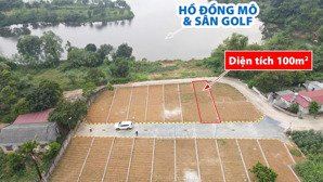 chính chủ cần bán lô đất 2 mặt tiền view hồ đồng mô , sát sân golf , kinh doanh được ngay giá 2ty4