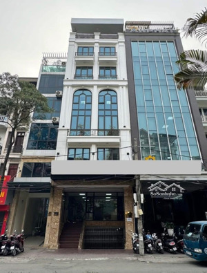 bán nhà phân lô trần duy hưng - lô góc kinh doanh- mặt tiền 5m- nhà mới xây 6 tầng thang máy.