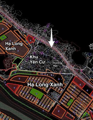 đất mặt đường dự án hạ long xanh- đại yên