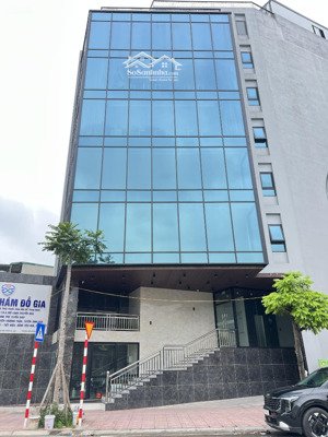 toà nhà phố trung hoà vũ phạm hàm 54 tỷ 100m2 mặt tiền 7,5m 8 tầng có hần cho thuê cao