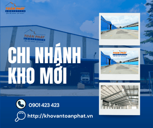 Cho thuê kho Bình Dương, diện tích rộng hơn 1000m2
