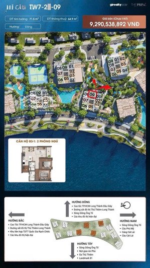 căn hộ 2pn view đẹp - lầu cao the privé giá tốt nhất thị trường, ck 3% ký trực tiếp cđt