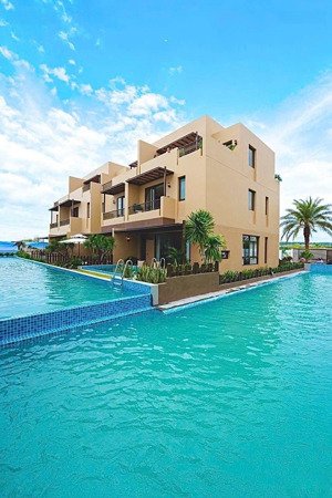 bán nhà phố 120m2 - mt6m - hồ bơi riêng - gara oto - sổ đỏ riêng từng căn - sở hữu lâu dài