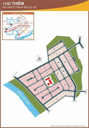 đất villa thủ thiêm bán 48 tỷ góc 2 mặt tiền đường - p, thạnh mỹ lợi q2