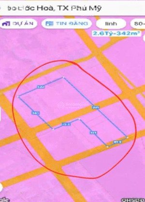bán gấp đất nền tại lê thị hồng gấm, 380 tỷ, 29327 m2, phú mỹ, bà rịa vũng tàu đất nền