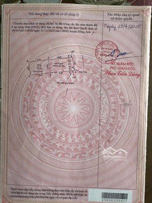 bán đất thôn ngọc tri xã vĩnh ngọc (nay là xã vĩnh thanh mới)