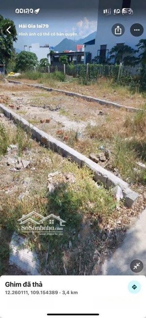 bán đất vĩnh thạnh, nha trang 71,8m2 giá 1 tỷ 690