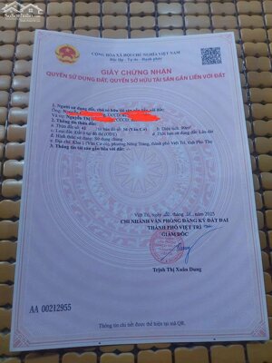 Bán đất Vân Cơ, Việt Trì, Phú Thọ. DT 90m2 giá chỉ 2.95 tỷ Hướng Tây Nam