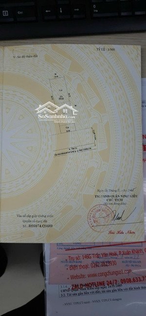 nhà mặt tiền đường tầm vu bờ kè sông cần thơ gần cầu trần hoàng na và vincom xuân khánh dt:10 x 36