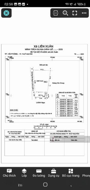 chính chủ gửi bán 667m đất tại lại xuân thủy nguyên hải phòng