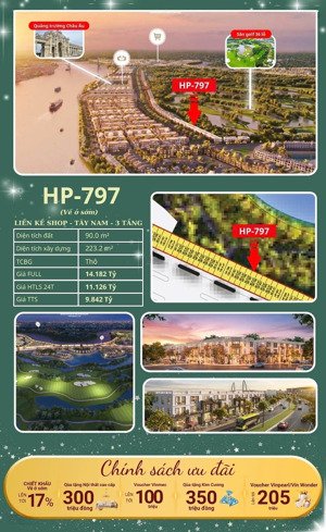 bán shophouse 90m2 tại vinhomes royal island, 9,8 tỷ, 5pn, 5wc, 3 tầng, mặt tiền 4.5m