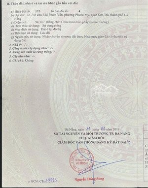 chính chủ cần bán lô góc mặt tiền phạm vấn và phước trường 7, phước mỹ, sơn trà