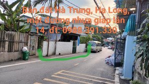 bán đất hà trung, hạ long, đường nhựa giáp lán 14