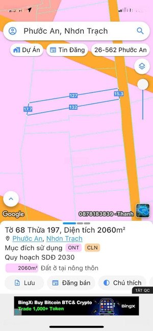 nhơn trạch, đất thổ cư mặt tiền đường d9 gần hùng vương giá tốt